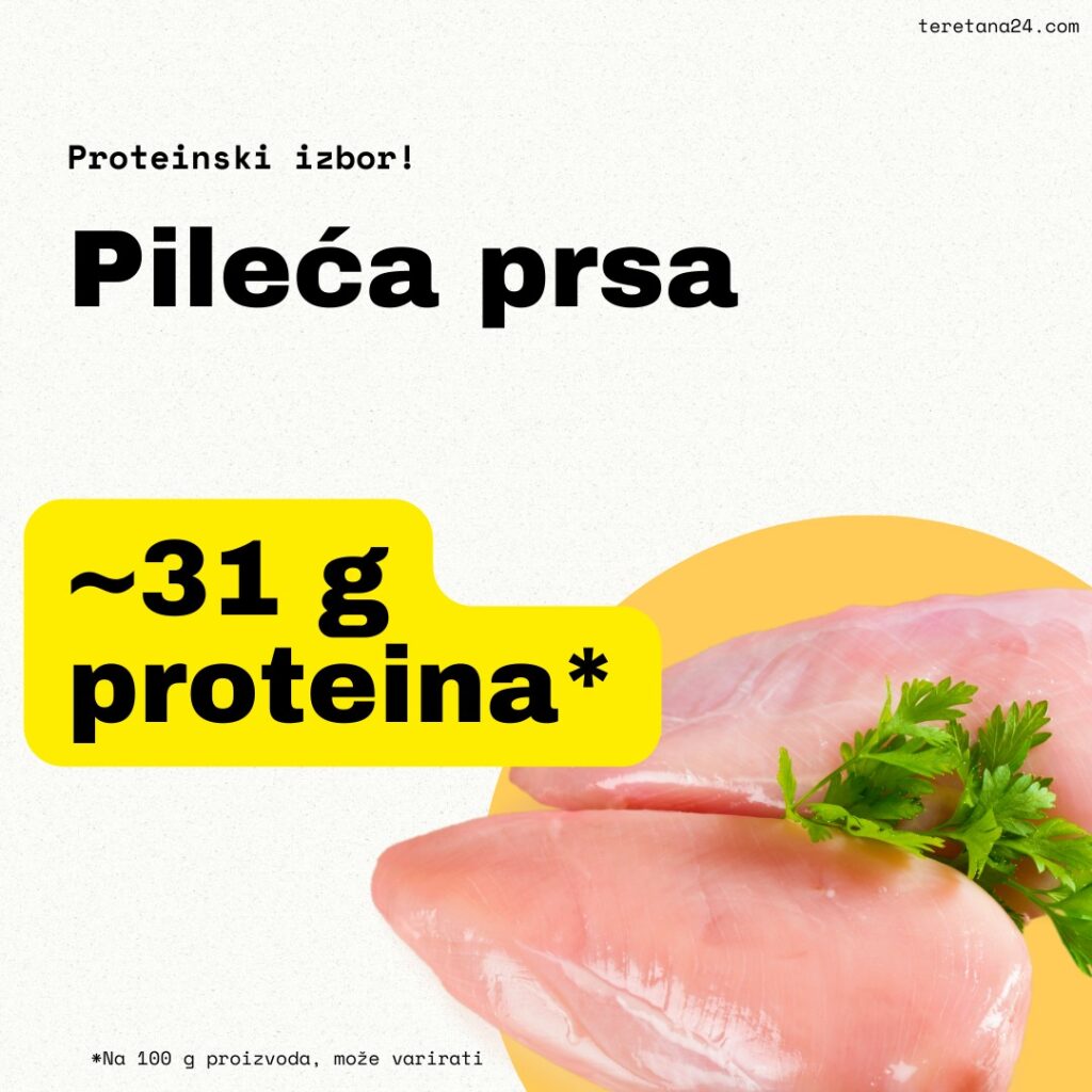 Pileca prsa, protein