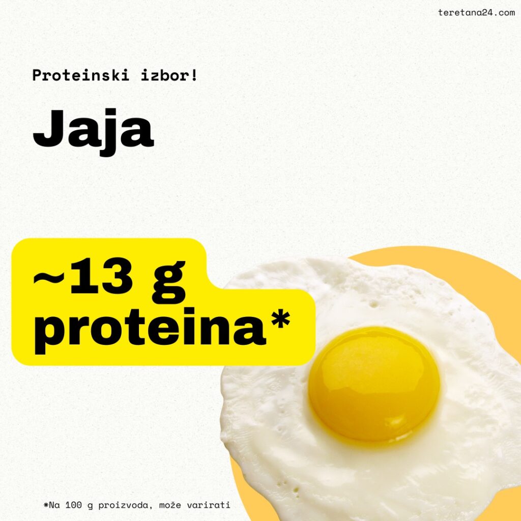 jaja, protein