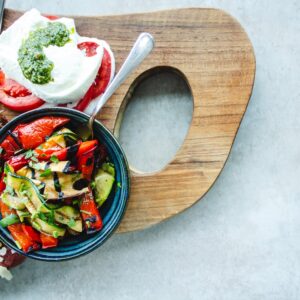 tray of food on white surface